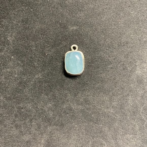 Aquamarine pendant in fine silver - Picture 1 of 3